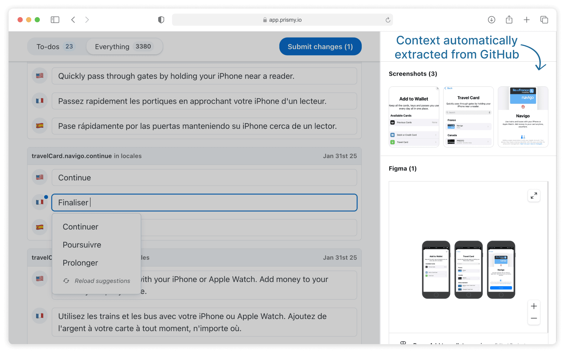 Give translators full context, automatically