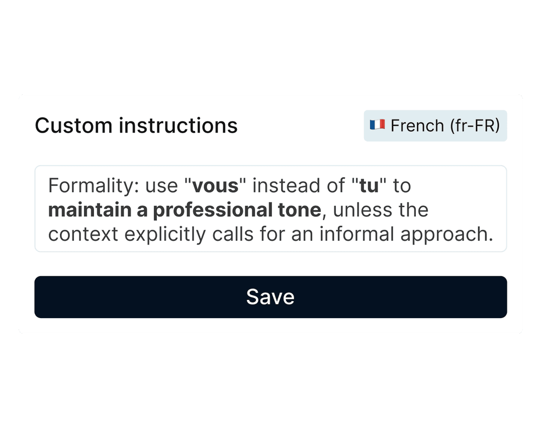 Consistent tone of voice